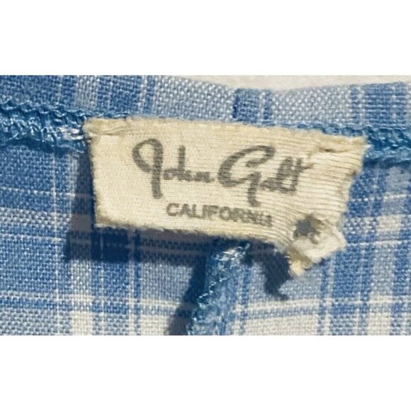 John Galt Dress Womens One Size Blue Plaid Jennifer Mini Strappy Beachy Boho - Picture 6 of 8